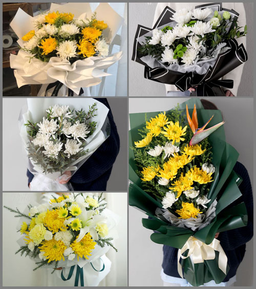 湖北黄冈市黄梅县濯港镇丁字街村白事花束代送